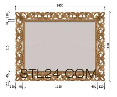 Mirrors and frames (RM_0859) 3D models for cnc